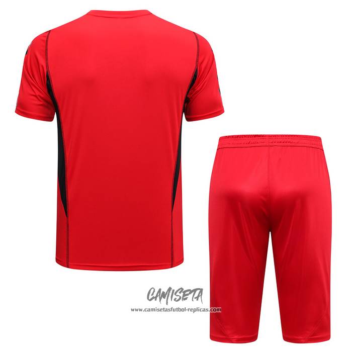 Chandal del Flamengo 2023-2024 Manga Corta Rojo - Pantalon Corto